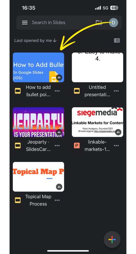 open google slides app in ios