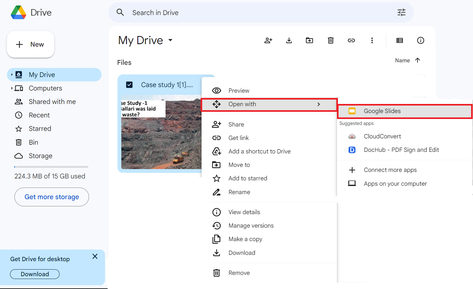 powerpoint to google slides