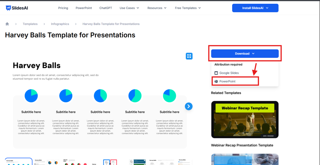 Download the template for PowerPoint