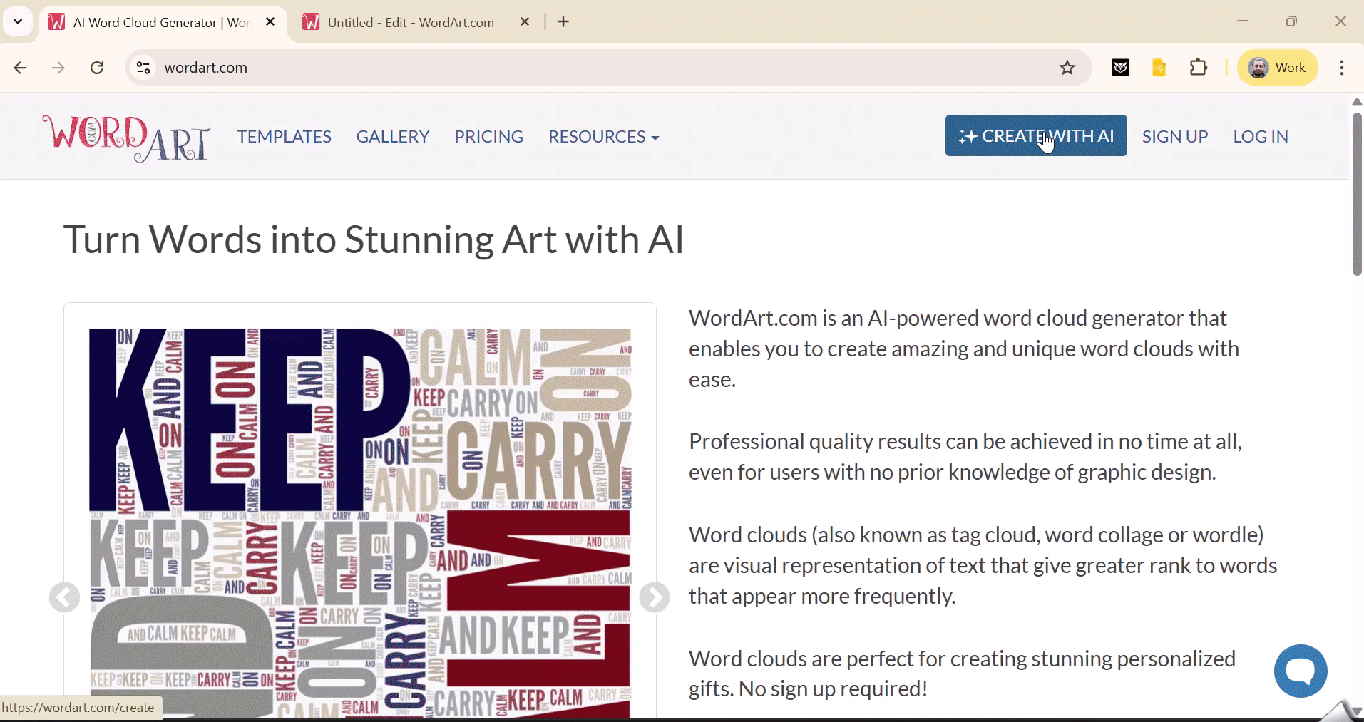 Add your list of words