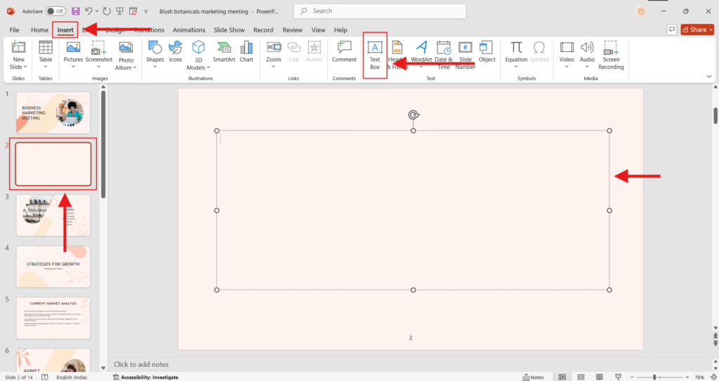 Add Columns to a Text Box in PowerPoint