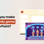 How do you make a Jeopardy game on PowerPoint