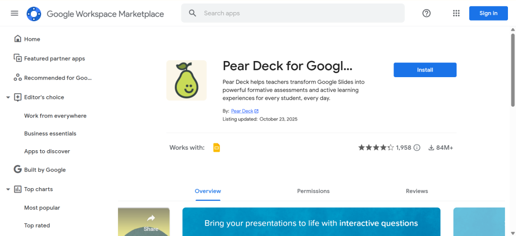 Pear deck