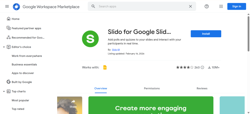 Slido for Google Slides