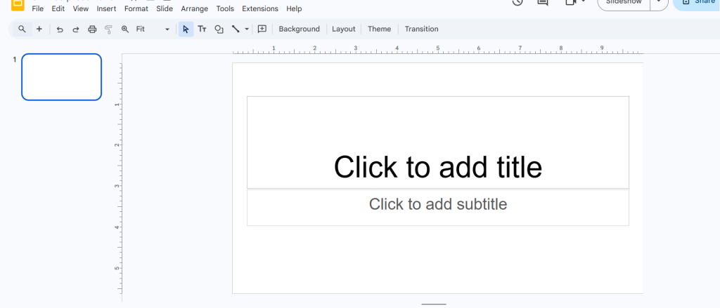 Launch Google Slides
