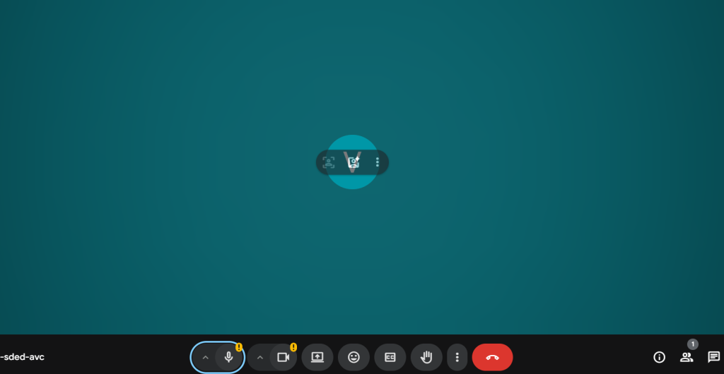 Open Google Meet and join or start your meeting.