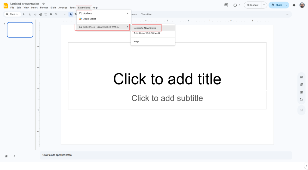 Launch SlidesAI