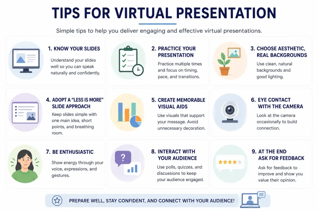 Tips for Virtual presentation