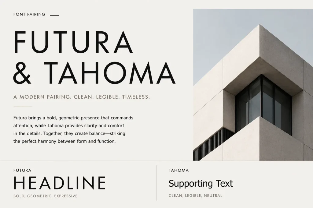 Futura and Tahoma