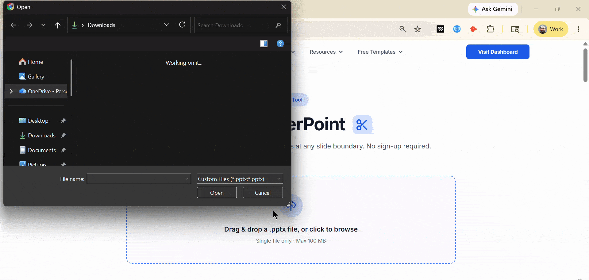 Split Online with SlidesAI