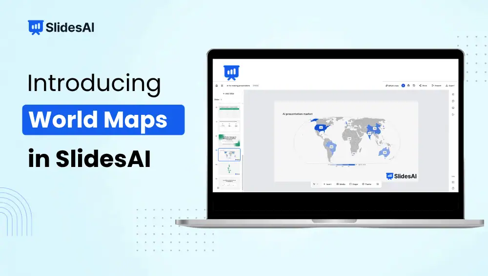 New in SlidesAI: Create World Map Charts for Your Presentations